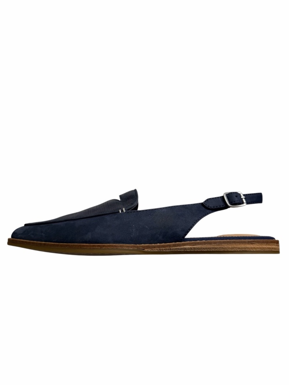 New Sperry Top-Sider Saybrook Slingback Leather Flats Light Navy Blue Woman’s 11 - Picture 8 of 11